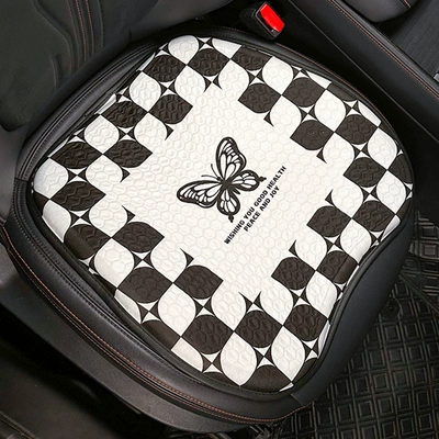Cool pad Car Seat Cushion Black and White - butterfly