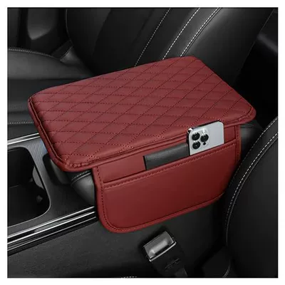 Armrest box Pad Car Memory Foam Elbow - red-diamond-armrest-box