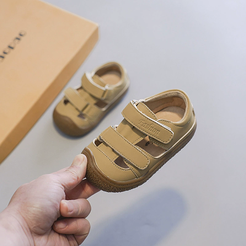 Summer children's footwear, universal comfortable sandals for boys for early age, Korean style, soft sole