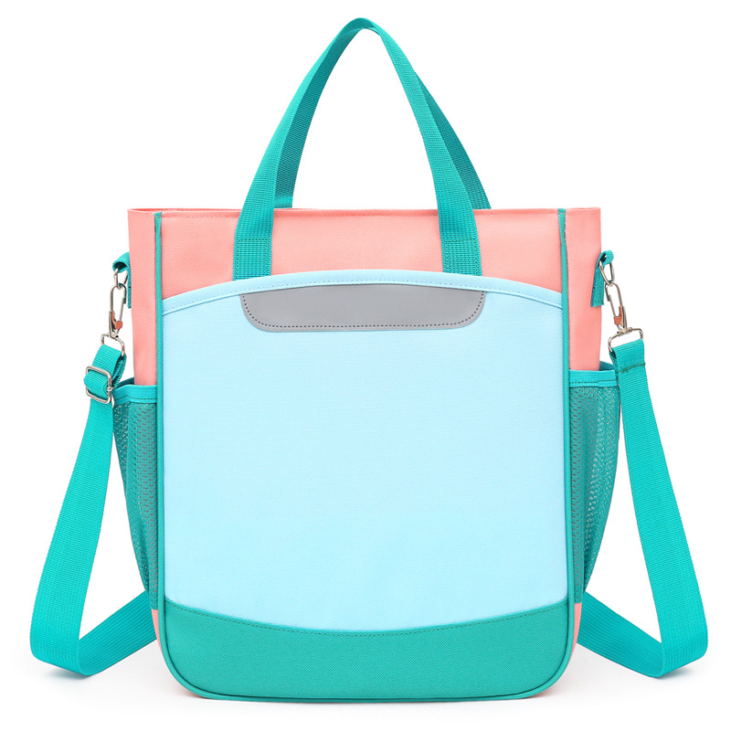 Mochilas escolares para estudiantes de primaria con logotipo impreso, bolsas portátiles cruzadas para clases de tutoría con texto impreso, clases de entrenamiento y tutoría para niños, mochilas de arte para niños