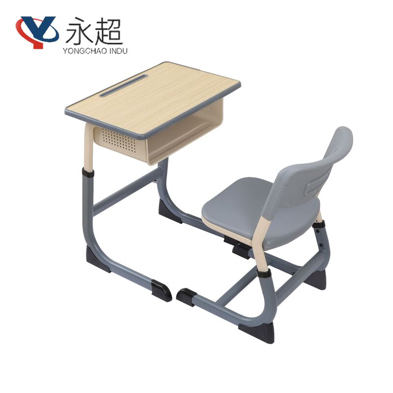 Modern Simple Primary and Secondary School Classroom Desks and Chairs School Tutoring Class Training Class C-Shaped Adjustable Desk Study Table