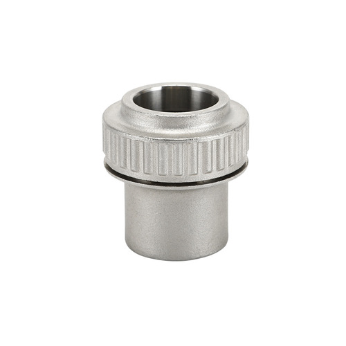 Manufacturer supply stainless steel 304 quick-connect tee with external thread and vertical rib three-way pipe fitting