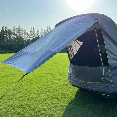 Avtomobil dam çadırları Camping Car Travel Tent - gray-car-travel-tent-without-iron-pipes-double