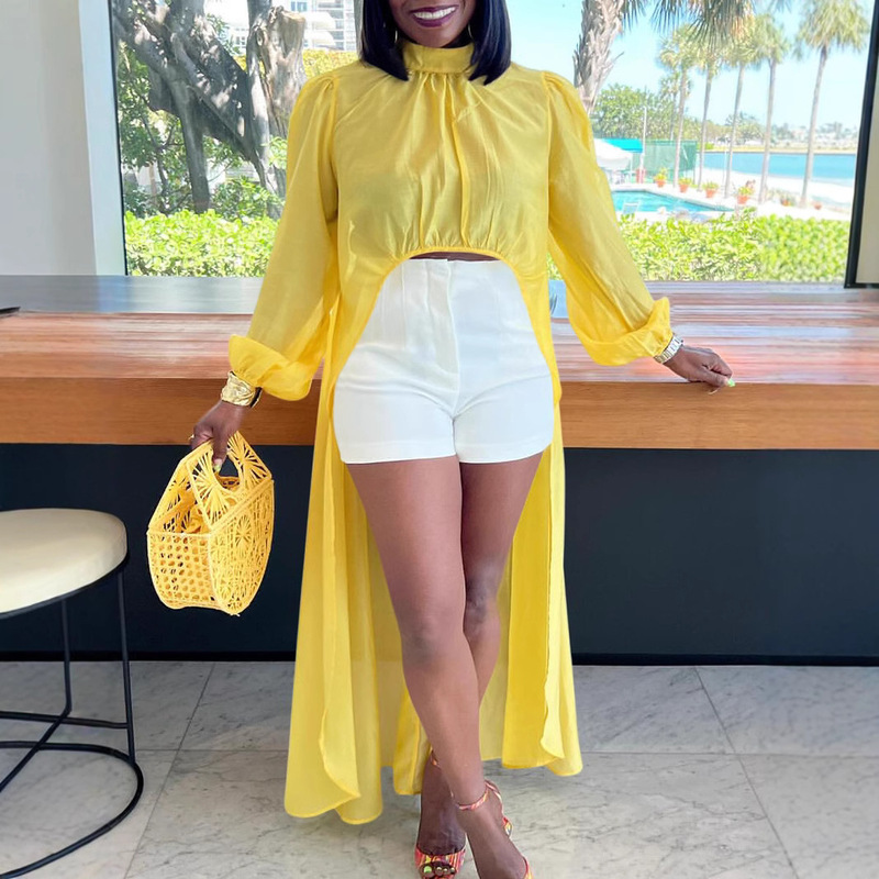 2025 Amazon Foreign Trade New Cross-Border Women's Fashion Loose Large Size Pure Color Sexy Long Skirt African Dress