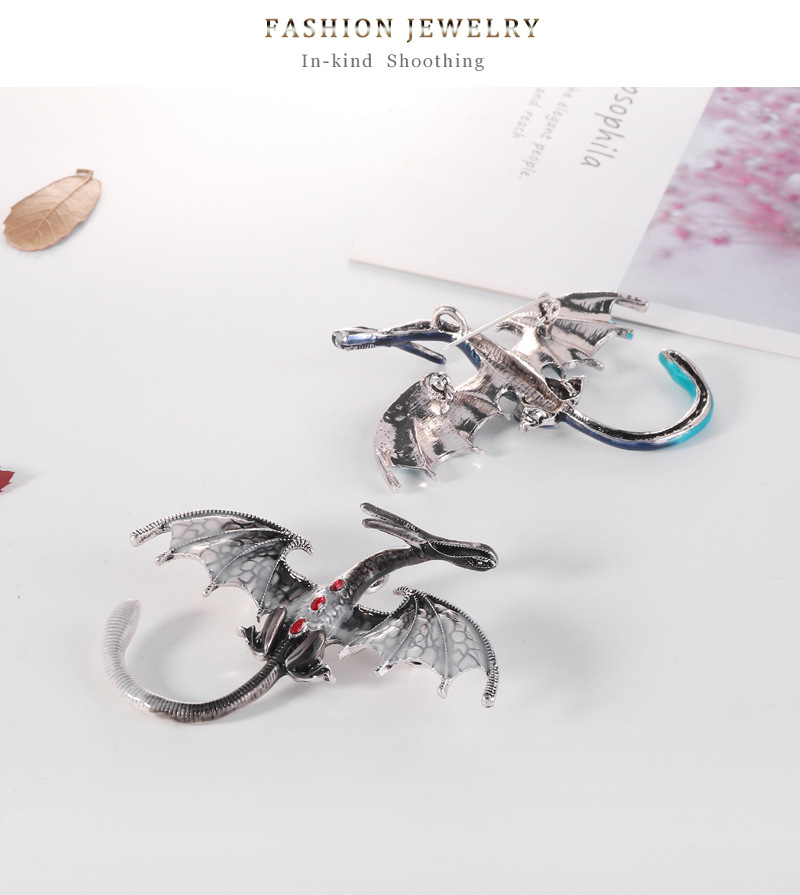 Alloy Dragon Brooch display picture 9