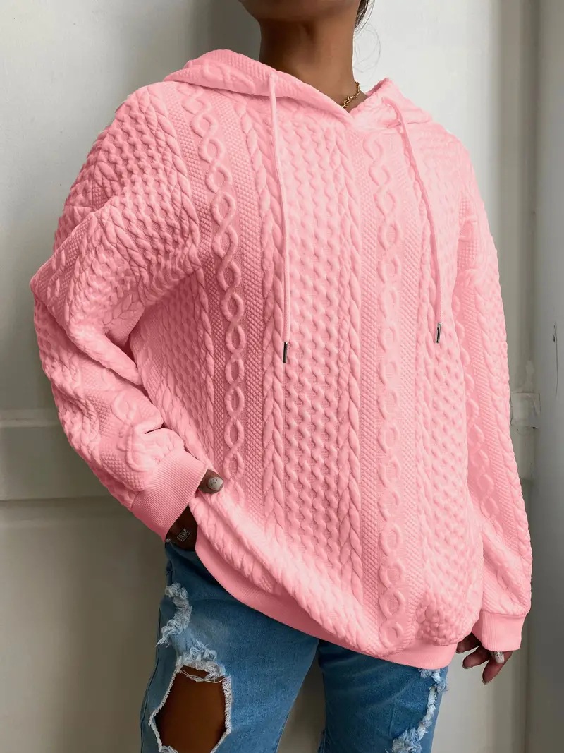630g Weight Long Sleeve Sleeve Length Pullovers Placket Type Regular Sleeve Sleeve Type Spandex, Polyester Fabric Type Long Top Length Hoodie Tops Type Holiday, Daily Occasion Hooded Neckline Regular Fit Fit Type Solid Color Pattern Spring, Autumn Season Women's Gender Pocket Design Casual, Streetwear Style Women's Hoodies Long Sleeve Pocket Casual Streetwear Solid Color 22