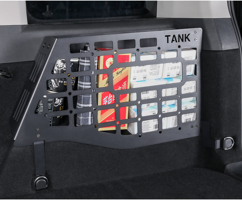 Tank 300 Trunk Storage Rack Left and Right Storage Aluminum Alloy Modified Tail Box Storage Box Expansion Hanging Net Interior