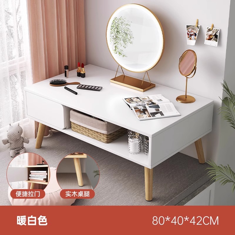 Tocador Dormitorio Tocador minimalista moderno Tocador de ventana salediza para el hogar Gabinete de maquillaje pequeño Mesa pequeña Mesa de maquillaje