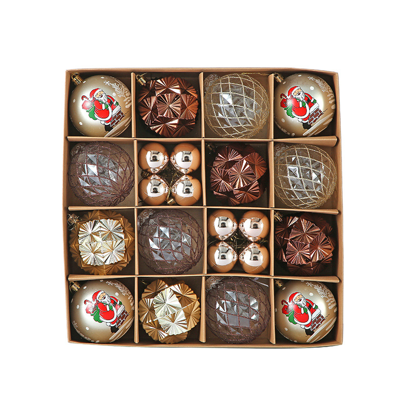 Venta caliente transfronteriza Bola de Navidad al por mayor Decoración de árbol de Navidad Bola de regalo de diseño exquisito