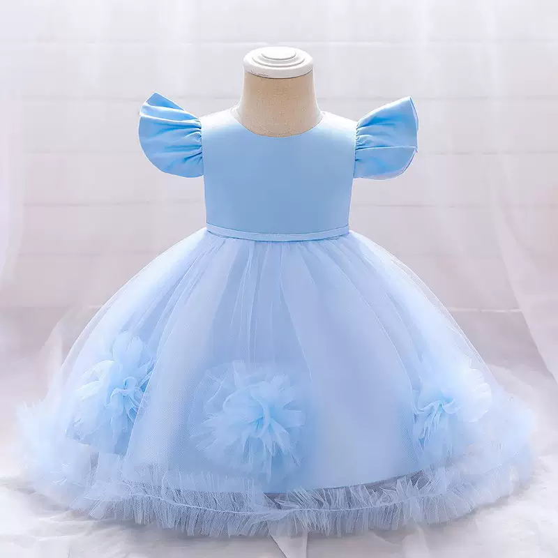 Evening dress, girl's skirt, small princess costume, European style, tulle, Birthday gift