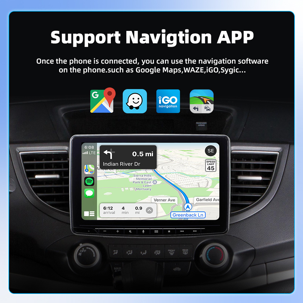 Smart Car Connectivity Adapter 2-in-1: Converts Wired to Wireless in Seconds, CarPlay Android Auto Conversion Box