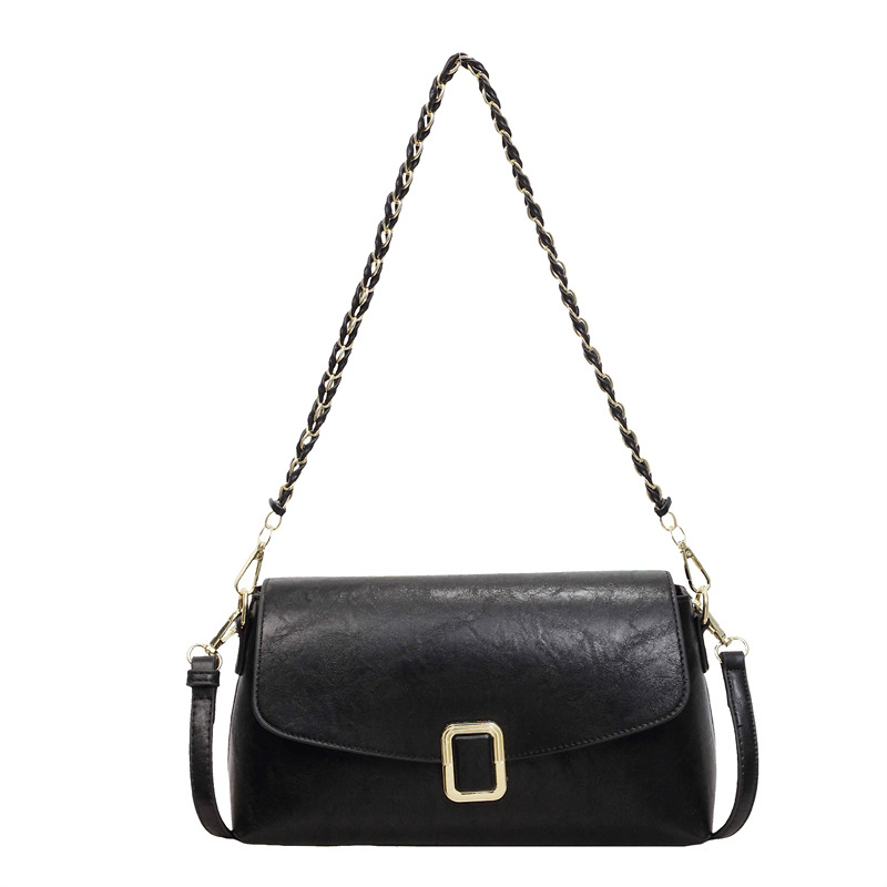 Bolso de hombro de ocio retro popular este año 2026 damas nuevo estilo de moda simple sensación cotidiana de hombro único bolso inclinado image 10