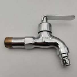 铜体铜牙加长洗衣机龙头快开尖嘴铜芯单水龙头拖把池水龙头