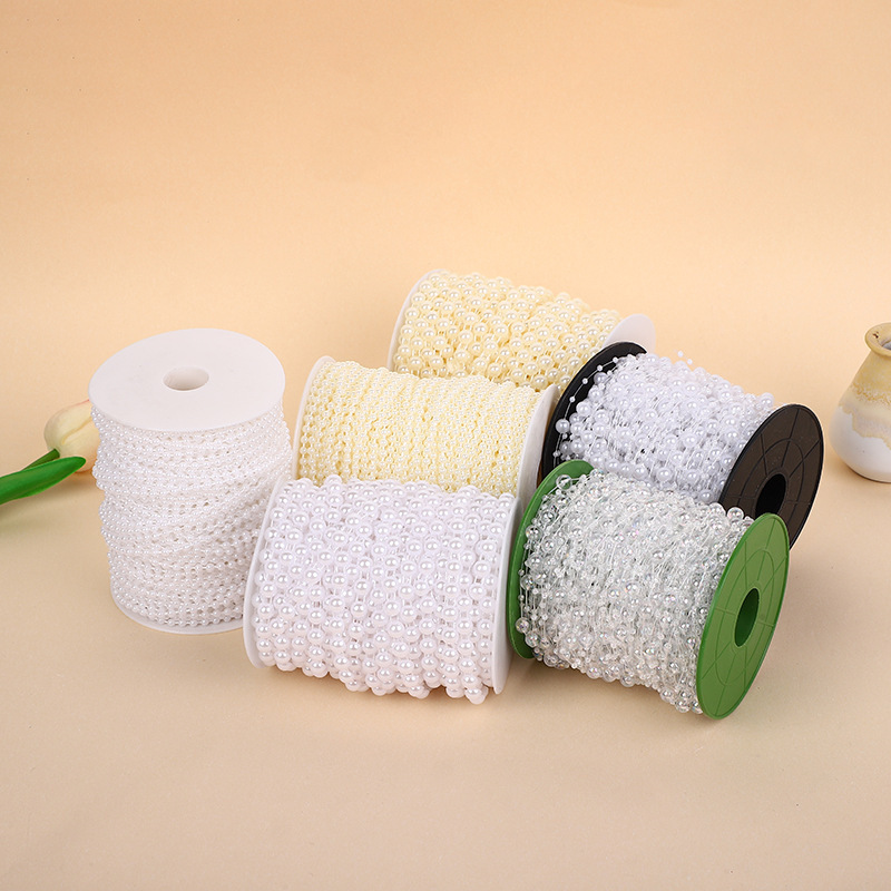 Wedding Pearl String Imitation Pearl Connected Bead Chain DIY Wedding Scene Decoration Pearl Curtain Scene Materials Wholesale Wedding Pearl String Imitation Pearl Connected Bead Chain DIY Wedding Scene Decoration Pearl Curtain Scene Materials Wholesale