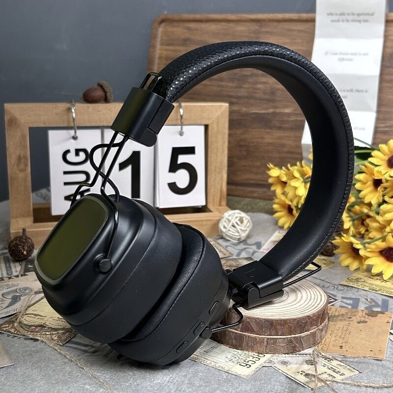 Cross-border Amazon Bluetooth Headset Marshall New American Retro Style Wireless Subwoofer Headset Cross-border Amazon Bluetooth Headset Marshall New American Retro Style Wireless Subwoofer Headset