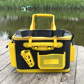 路亚鱼桶EVA加厚路亚箱矶钓多功能钓鱼活鱼桶可背提插杆矶钓桶