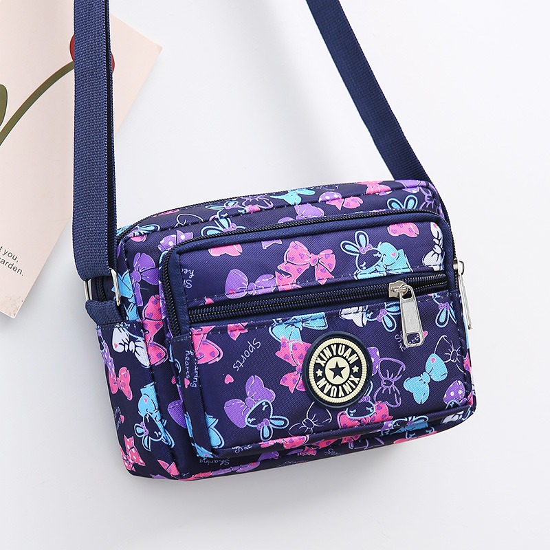 Nueva bolsa de tela de flores, bolsa de media edad, bolsa de tela de Oxford, bolsa de hombro, bolsa de mujer, bolsa de lona al por mayor