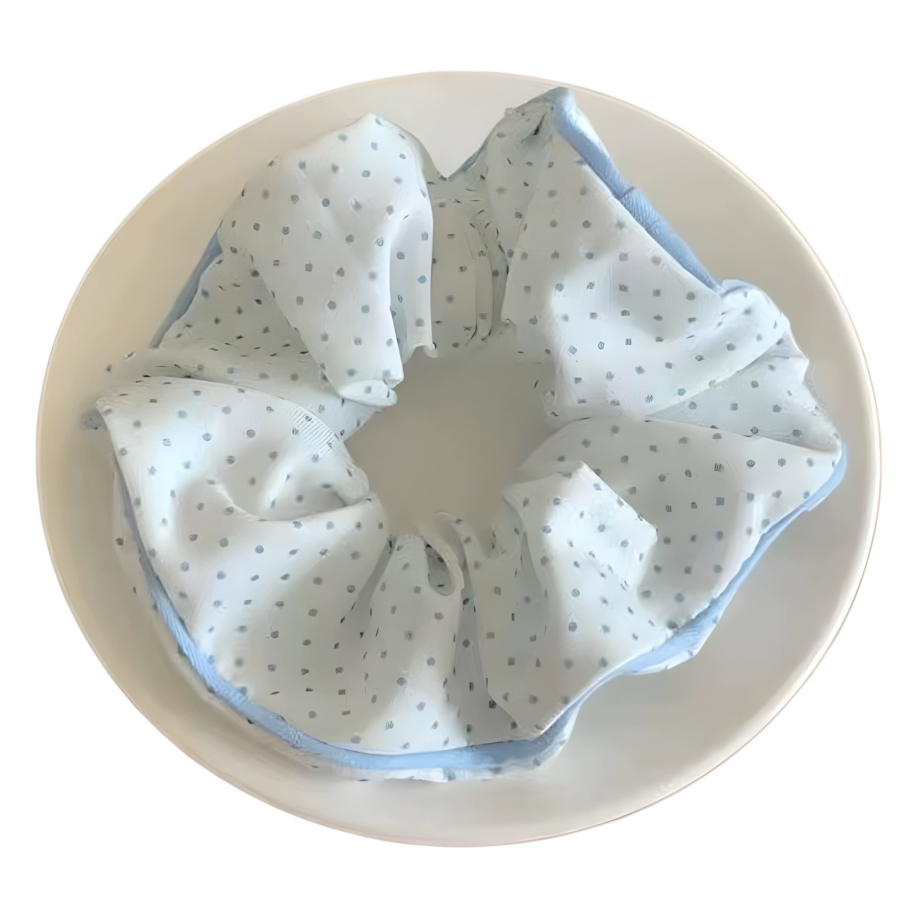 Blue sea salt, cute hair rope, universal cloth, hair accessory, wide color palette, floral print