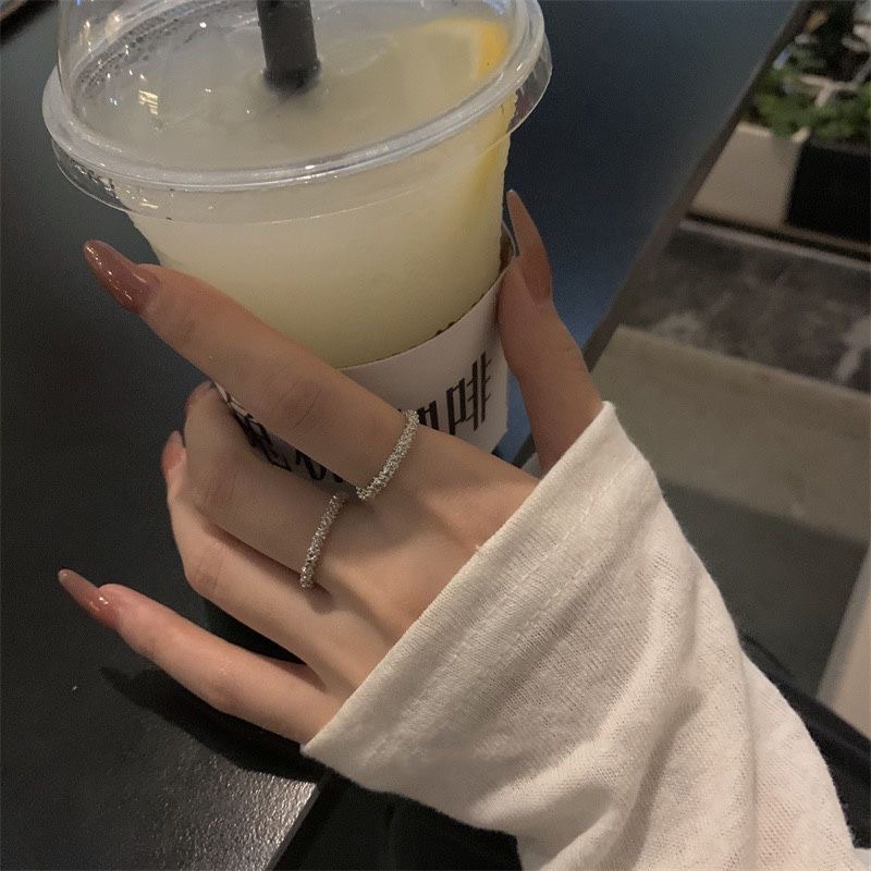 Minimalist Adjustable Designer Ring For Women Silver Statement_voghion.com
