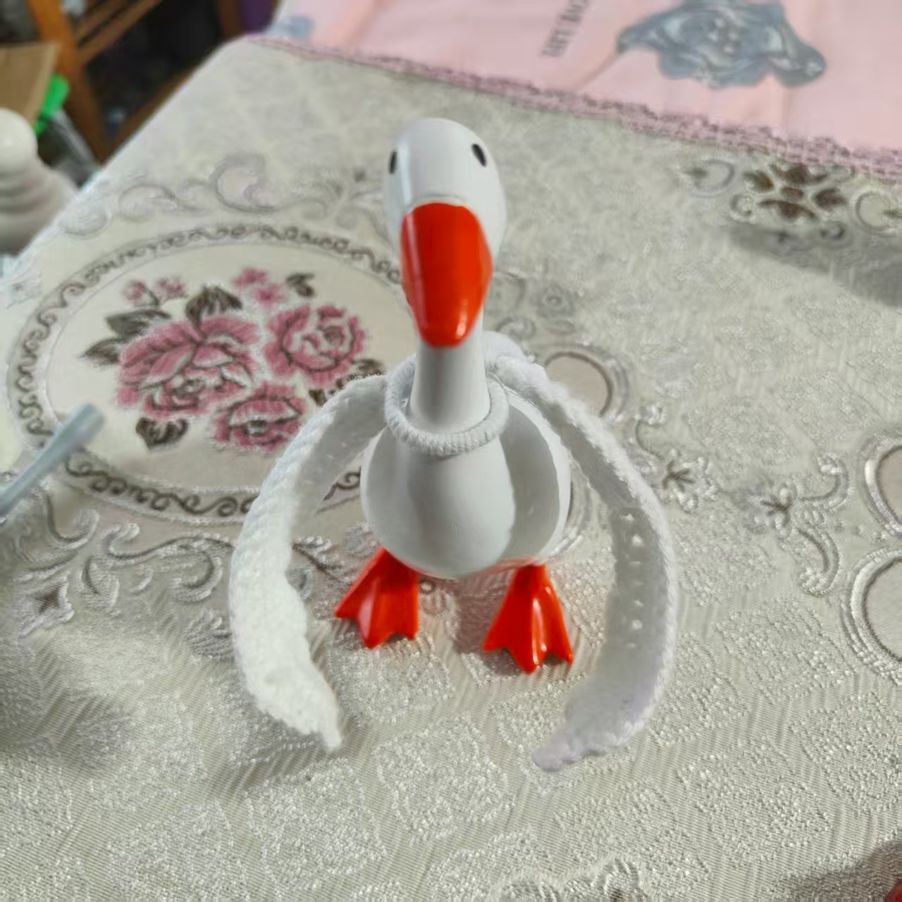 Gorro de hámster de Amazon, accesorio para mascotas, rama de flores, lindo set de ganso, gorro pequeño tejido a mano para fotos