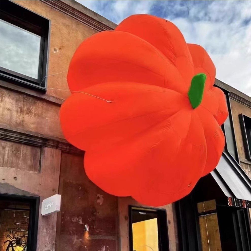 万圣节南瓜灯气模制作万圣充气模型发光白鬼幽灵南瓜庭院装饰气模