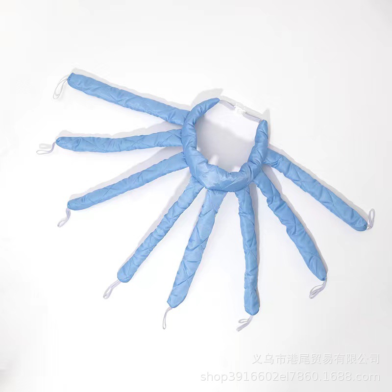 Amazon rizador de pelo perezoso de ocho garras banda de pelo diadema dormir rizador de pelo sin calor banda de pelo de calamar rizador de esponja