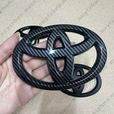 Car logo, Disassembly Cover - width-10cm7cm-carbon-fiber