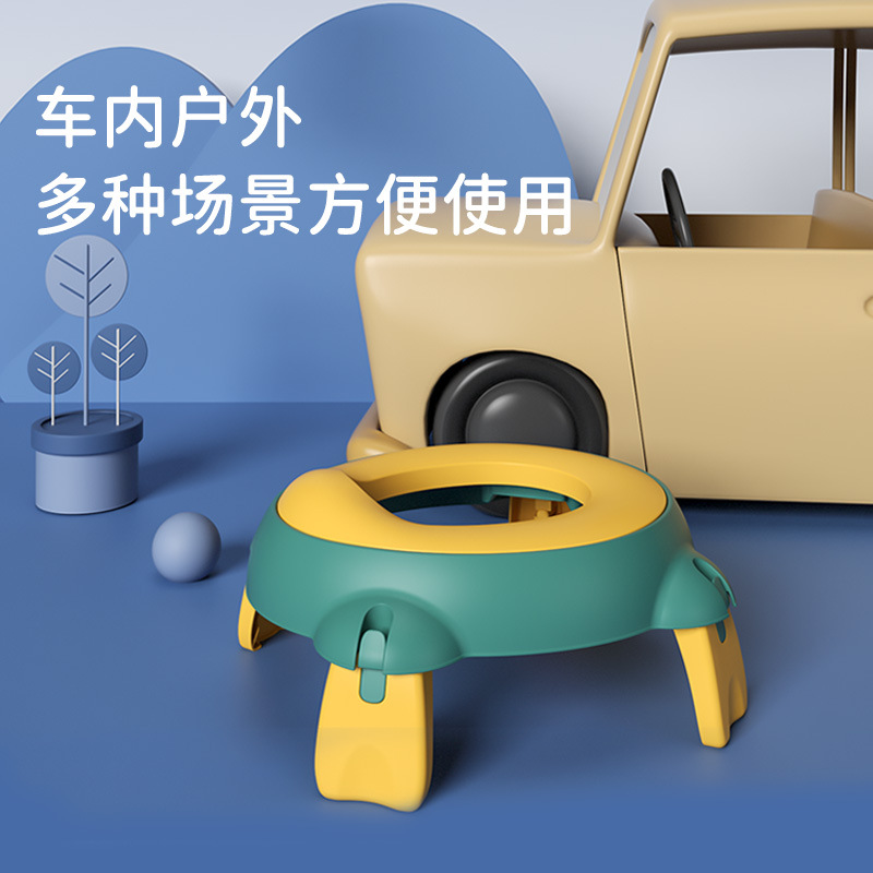 Inodoro plegable portátil para niños inodoro de Emergencia Móvil para bebés macho y hembra orinal al aire libre sin limpieza