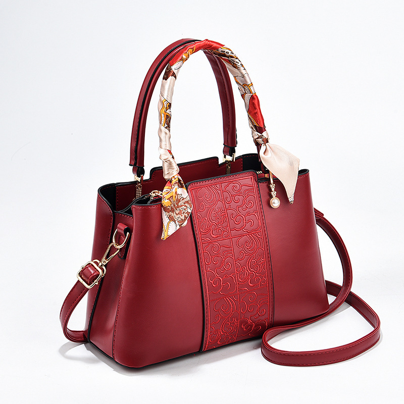 Bolso de boda bolso de novia 2025 nuevo estilo de alta calidad rojo boda bolso de mediana edad bolso de mujer