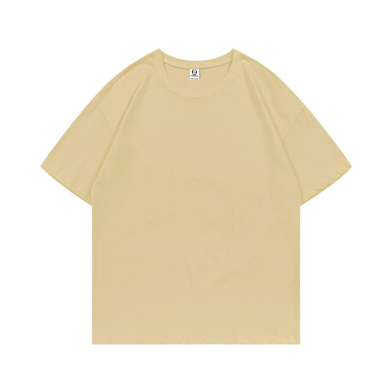 230g de peso pesado, talla europea, herramientas de manga corta, ropa de trabajo, ropa de trabajo, camisa publicitaria, camiseta de algodón con cuello redondo, logotipo impreso personalizado