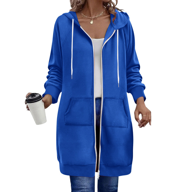 Amazon 2025 New Autum Hot-Selling Women's Long Hooded Zipper Sweatshirt Loose Casual Jacket with Flap Pocket Pantss Amazon 2025 New Autum Hot-Selling Women's Long Hooded Zipper Sweatshirt Loose Casual Jacket with Flap Pocket Pantss