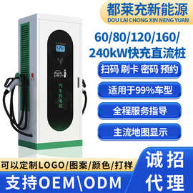 240KW新能源电动汽车充电桩欧标美标快充商用直流桩120千瓦充电站
