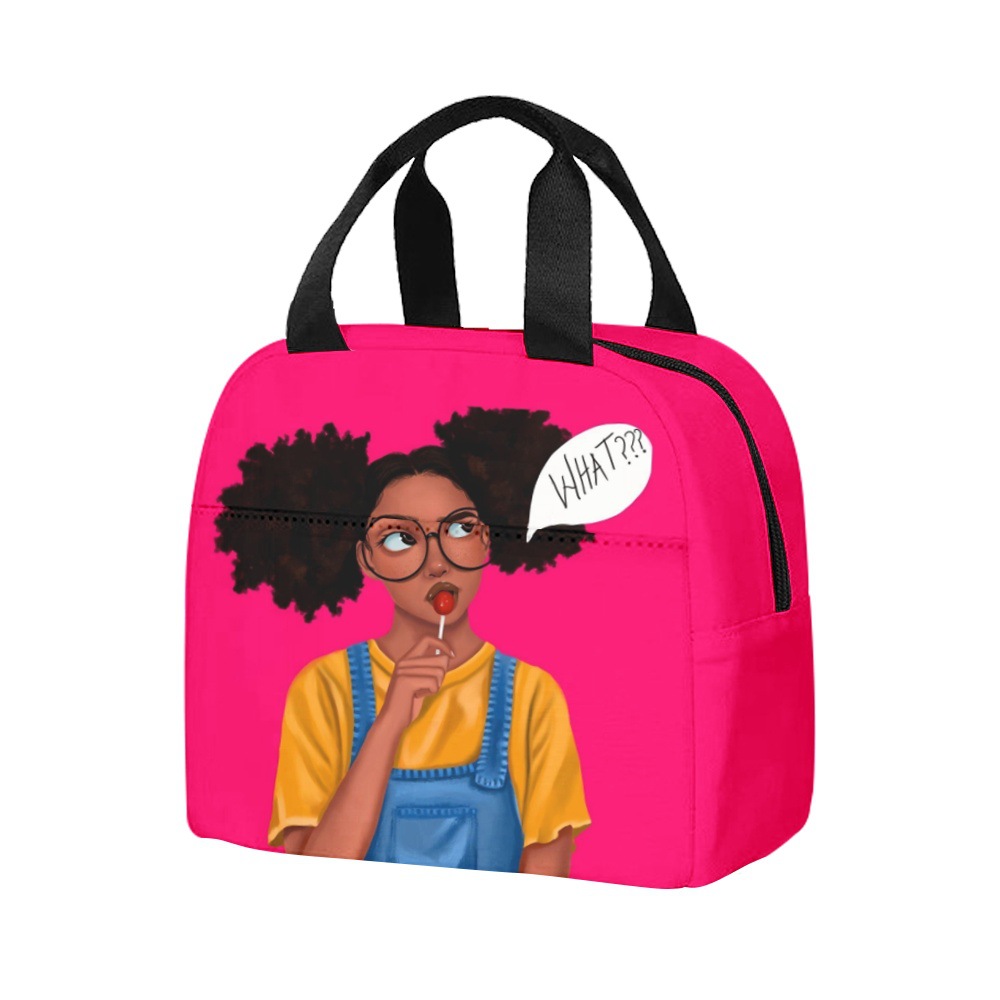 2023开学季夏季校园学生手提午餐包饭盒袋宝贝跨境外出携带午餐包