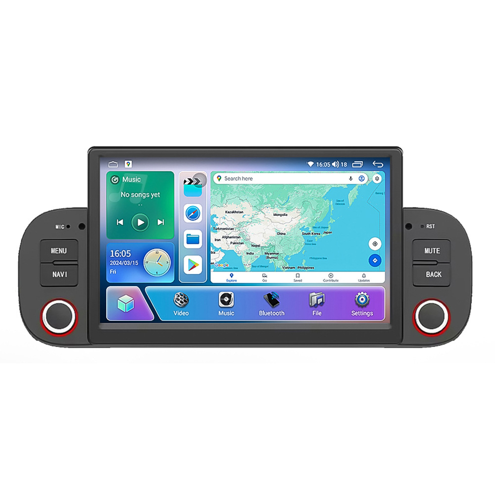 13-20 피아트 팬더 안드로이드 대형 스크린 중앙 제어 자동차 GPS 네비게이터 올인원 기계에 적용 가능한 국경