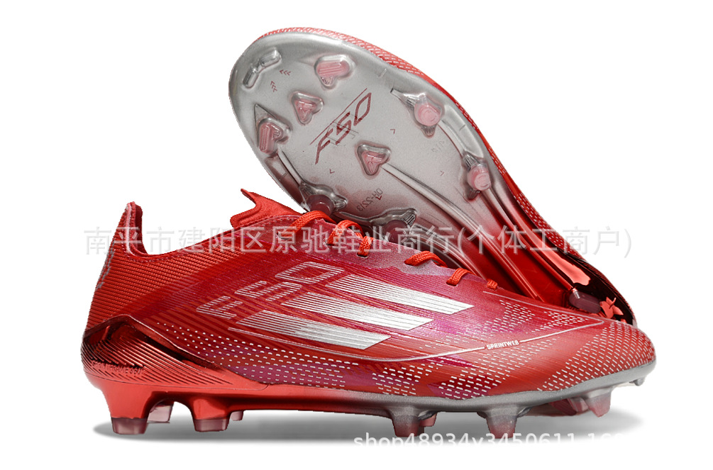 Fábrica de Putian al por mayor F50 zapatos de fútbol FG zapatos con lengua baja zapatos de fútbol hombres