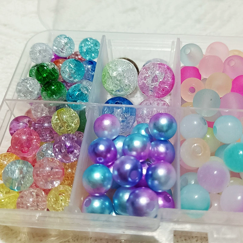 Box, set with beads, toy, beads, bracelet, necklace, 15 cells, handmade, gradient, new collection
