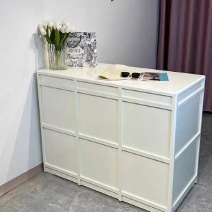 Clothing Store Island Table Internet Celebrity Display Stand Storage Cabinet Painted Decorative Cabinet Ornaments Exhibition Stand Display Table Integrated