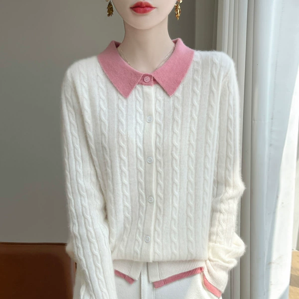 White+Pink collar