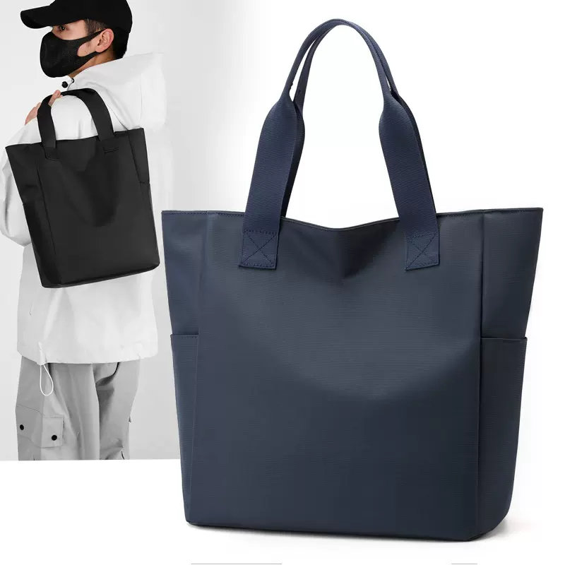 新款男士手提包通勤商务收纳公文包尼龙休闲大容量电脑包厂家批发