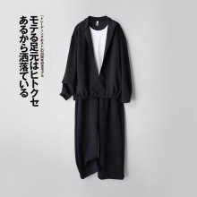 秋冬气质潮流假两件时尚套装男士高级感宽松卫衣长袖休闲裤两件套