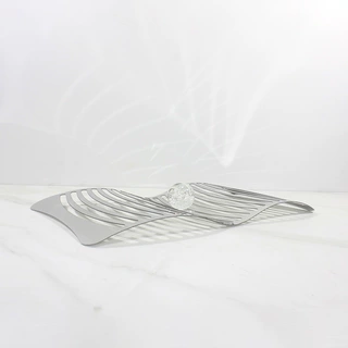 现代创意弯曲线条艺术桌面简约设计果盘果篮样板房橱窗软装摆件