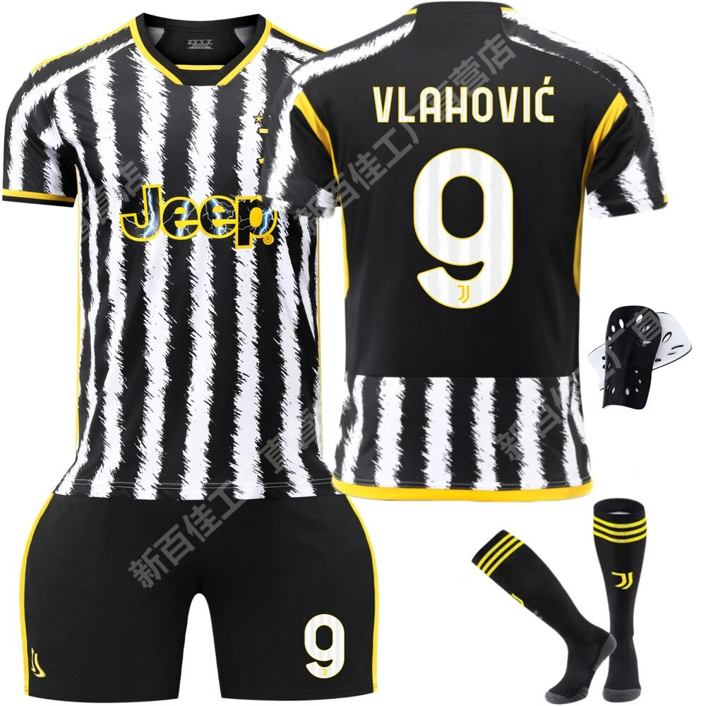 2314 Juventus домашняя футбольная форма новый набор № 9 Хове 22 Ди Мариа 10 Погба 7 Чiesa