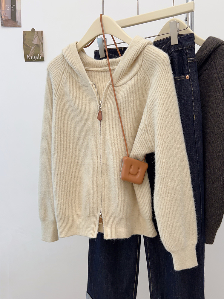 Autumn long-sleeve with zipper with hood