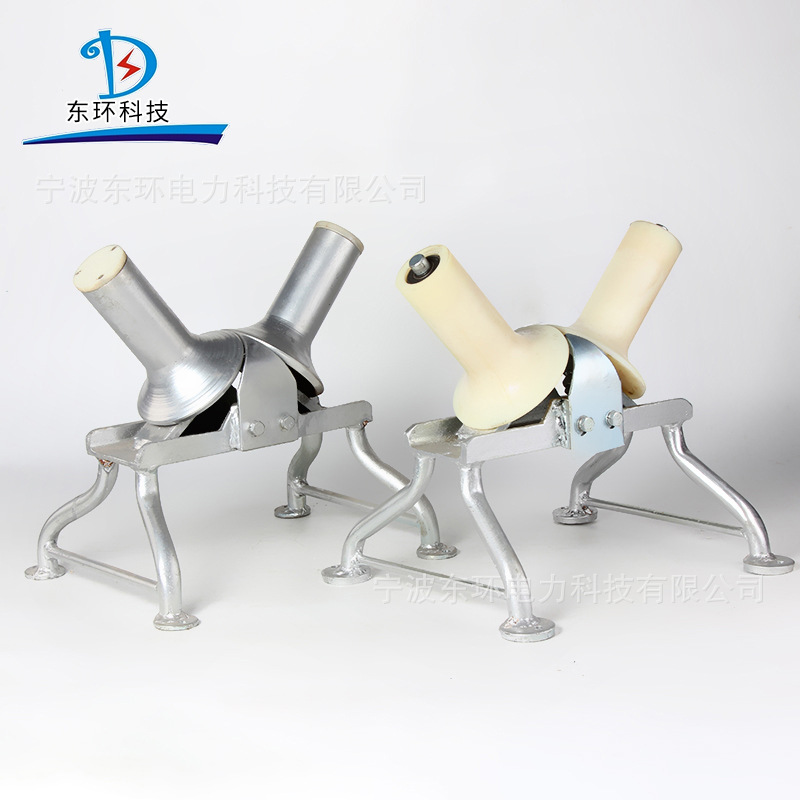 二轮小转弯地面转向单向双向尼龙轮铝轮电缆转向滑车