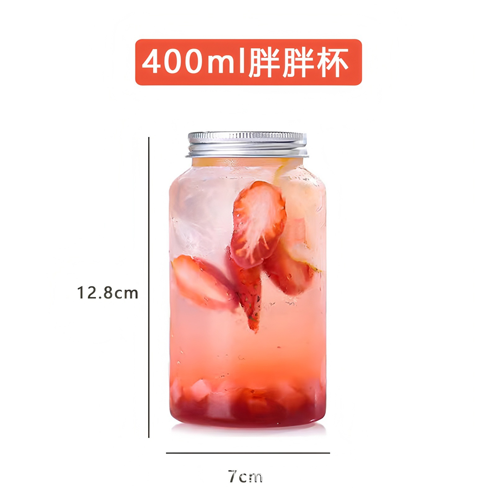 Taza de té de leche de 500ml desechable taza de té de grasa con tapa de embalaje de bebidas botellas de plástico taza de bebida roja en línea
