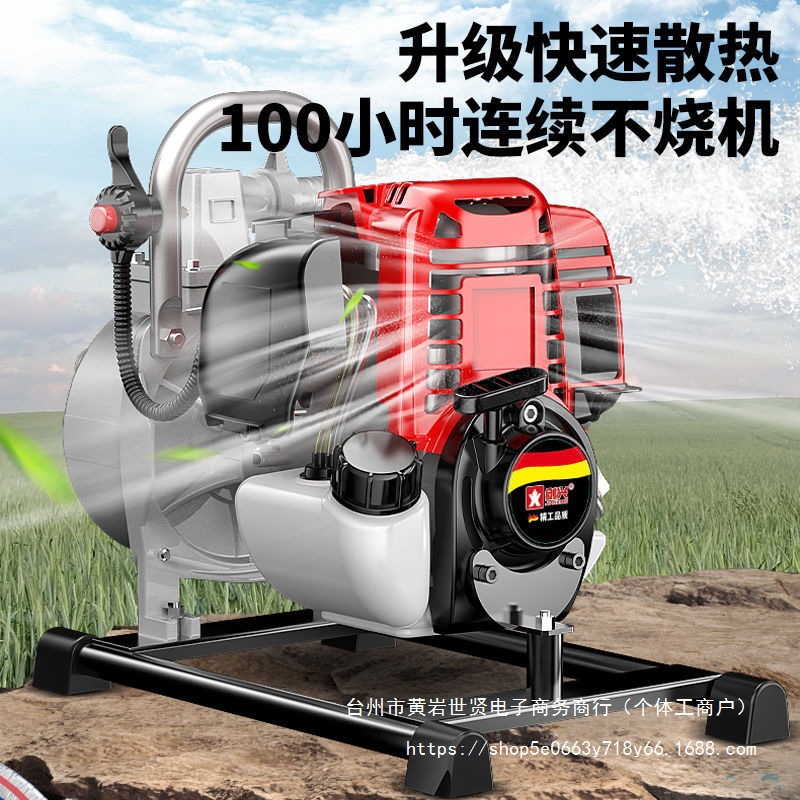 德国进口四冲程汽油机水泵汽油抽水机灌溉无线农用小型高压高扬程