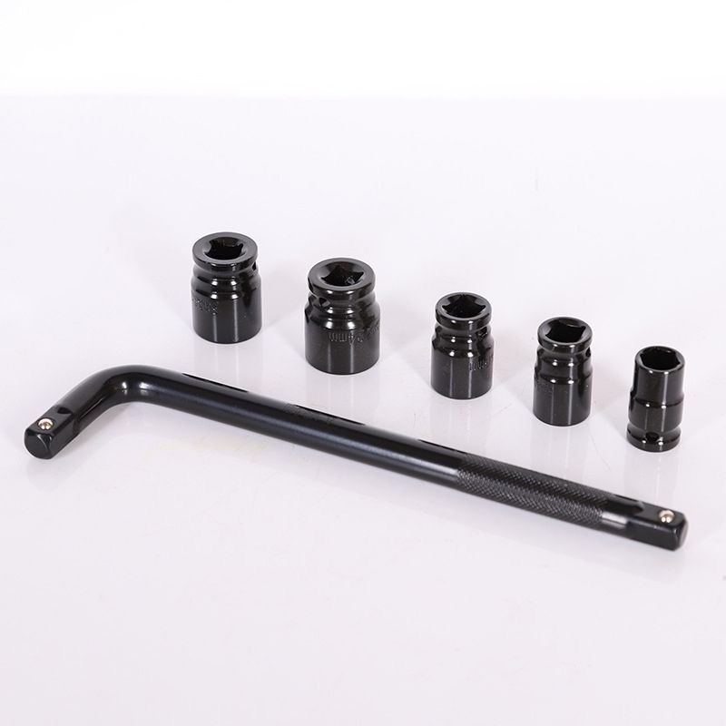 llave eléctrica cabeza de manguito estándar corto conjunto completo de manguito de cañón de aire hexagonal perforador de mano manguito de lote de aire
