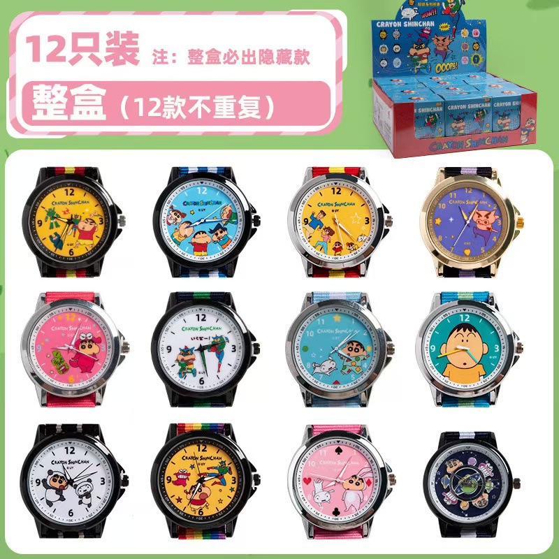 Detective Conan Snoop Crayon nuevo pequeño reloj sorpresa caja ciega estudiantes lindos fumadores ciegos