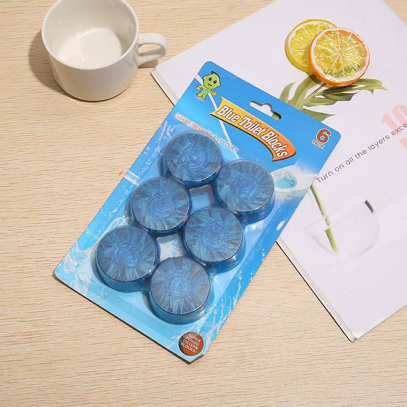 6 туалетных туалетов Дезодорант Дезодорант Blue Bubble Очиститель туалета Дезинфицирующее средство для домашнего туалета Лаванда