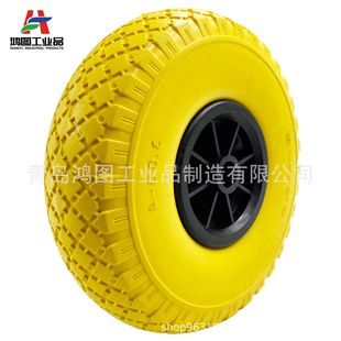 Factory Customized 3.00-4Pu Foam Wheel Trolley Warehouse Wheel 10inch Polyurethane Foam Solid Tire